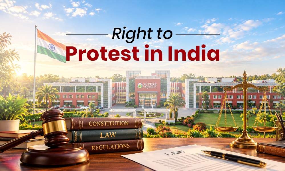 Right to Protest in India: Constitutional Rights, Legal Responsibilities and Lessons for Future Lawyers